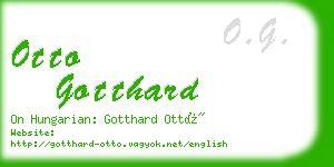 otto gotthard business card